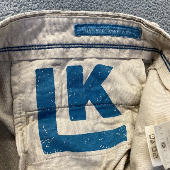 LK Life Made Simple Corduroy Pants Men's Size 34X32 Straight Leg Flat Front - Picture 4 of 14